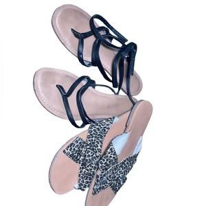 Size 8 2 pairs flip flops